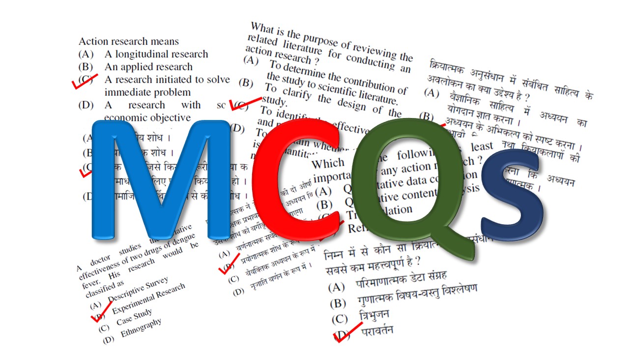 a research is mcq